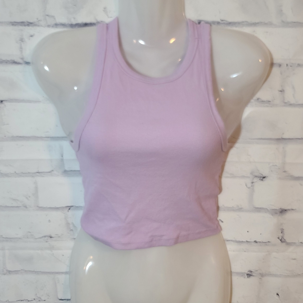 Aeropostale Stretchy Ribbed Crop Tank Top XS